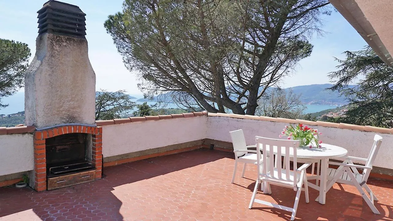 Il Mare Nel Bosco Appartamento Con Terrazza Nella Natura, Vista Mare, Lerici E Isole Holiday home